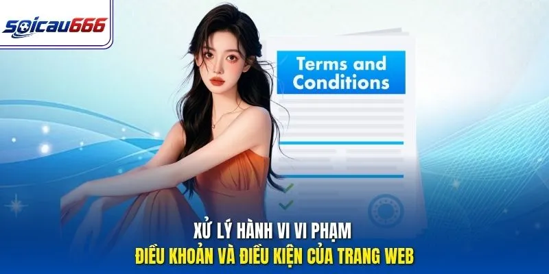 Xử lý hành vi vi phạm điều khoản và điều kiện của trang web